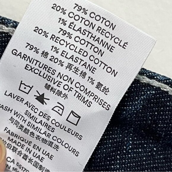 Frank And Oak Men’s Straight-Leg Jeans 34x34 Dark Wash Sustainable Denim - Picture 11 of 16